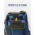 男双肩工具包背包多功能维修帆布大加厚耐磨便携收纳电工包 加厚款600D蓝黑高40cm