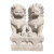 天然汉白玉石雕石狮子一对庭院门口看门墓地石头青石装饰摆件 1.2米汉白玉石狮子
