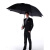 XKJ超大雨伞150cm直柄雨伞直柄加固自动男女超大三四人双层抗风暴 110cm双层黑黑色1-2人