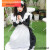 Besblosdy*经典款黑白女仆装长裙cosplay服装女萝莉学生日系英国风女装大佬 4XL