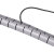 冰禹 BY-7554 包线管理线管理线器 网线整理线束线管 PE理线器包线管（多拍不截断）白色25MM 1米