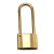 铜锁 铜挂锁户外防锈锁 30mm锁体长勾3把钥匙