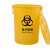 标燕 【黄色医疗桶160升有盖】医疗废物垃圾桶废弃物损伤性圆形大圆桶ZTT-HT-160-1