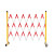 折叠式绝缘玻璃钢移动护栏伸缩围栏隔离栏杆电力施工道路安全防护 加厚红白色高1.2米*长2米