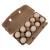 稳斯坦 W7680 (50个)纸浆蛋托 环保降解鸡蛋包装盒防震防摔蛋托 黄纸浆10枚装