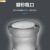 贝傅特 玻璃容量瓶 玻璃刻度容量瓶高硼硅玻璃密封透明棕色磨砂瓶口实验用品 透明25ML 