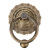 天颛2024新款中式铜门环明装复古对开门把手老式实木门黄铜拉环 古铜色直径106mm/个
