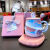 奥丝达可爱独角兽水杯带盖勺ins风女陶瓷牛奶杯子设计感小众马克杯情侣 粉礼盒款粉色+盖+粉球勺 +粉加热