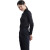 中神盾Z-506  男女装新款衬衫竹纤维纯色长袖商务工装职业方领衬衫定制职业装（42码）5XL （1-9套） 黑色