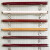 劲胜（JINSHENG）定制高分子栏杆PVC幼儿园仿木纹家用靠墙塑木圆形扶手马蹄形楼梯 45圆形/1米