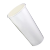 PJLF 实验室用白色双P纸杯无盖耗材 1000只/箱 700ml 22盎司