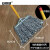 安赛瑞 木杆拖把 老式墩布尘推棉线 工厂物业吸水拖布可悬挂 支架头长30cm蓝白 700568