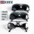 牛皮面罩电焊工强光眼镜透明黑色玻璃护目镜耐磨 5副黑色眼镜