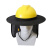 海斯迪克 gnjz-274 户外工地防晒帽 遮阳帽 遮阳板遮阳帽安全帽遮阳挡（不含安全帽）黑色