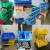 斜口收纳盒塑料加厚螺丝配件零件盒组合式塑料盒子 A4#斜口盒-黄色390*247*157 绿色