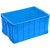 塑料周转箱长方形带盖大号物流框加厚物料盒子收纳储物养龟鱼胶筐 13号：外经557*410*305 蓝色（无盖）