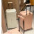 酷奇袋鼠（KUQIDAISHU）网红ins风新款大容量80英寸行李箱男26英寸旅行箱高颜值密码箱 樱花粉铝合金防撞 包角 0英寸 24寸