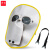 谋福 牛皮焊工帽电焊防护面罩氩弧焊切割焊接防护帽 （电焊面罩复合款+灰+透明色眼镜+绑带） 1024