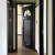 OEMG欧式复古烤漆卧室房间门弧形黑色室内办公室法式门 黑色