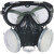 雅漫林防尘防毒面具面罩口罩连体眼罩甲醛喷漆农药眼镜防雾一体 防毒口罩