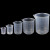 塑料烧杯50/100/250/500/1000ml PP带刻度塑料烧杯塑料量筒计量杯 250ML 塑料烧杯