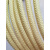 凯夫拉绳 芳纶高温绳 芳纶绳消防逃生防火绳阻燃绳高强度拉力鞋带 黄色 6mm/10米