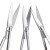 午励 实验用剪刀 不锈钢实验室手术剪刀 弯刀 组织直圆16cm 