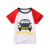 迪士尼（Disney）童装2024夏装牛角袖卡通男女宝宝儿童T恤短袖 越野汽车图 90cm