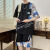啄木鸟夏季短袖t恤男运动套装青少年高初中学生两件套韩版潮流夏装衣服 ZT08(套装)黑色 M