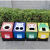 卡通创意分类垃圾桶室内幼儿园可爱网红个性河马高颜值庭院大容量 蓝/大号 96cm