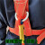 高空作业安全带安装国标保险带 防坠安全绳户外五点式双背带 红色单钩(编织绳)2米