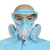 LISM9389 化工防毒面具 喷漆防油烟粉尘农异味 防尘毒口罩A-2面罩 护目001 一护口罩系列