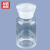 赫思迪格 玻璃广口瓶 大口试剂瓶 玻璃药棉酒精瓶 药剂存储瓶 透明125ml JG-331