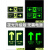 安全出口指示牌夜光地贴墙贴纸消防标识标牌疏散标志地标楼梯通道指引荧光提示自发光紧急应急逃生警示警告牌 消火栓使用 23x28cm