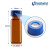 适用1.5ml2ml进样瓶透明液相色谱棕色进样小瓶相样品瓶盖含垫 蓝膜白胶垫片（一字预切口