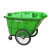 400L环卫垃圾车保洁手推车大号户外塑料带盖垃圾桶物 400L灰色全新料加厚实心橡