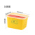 加厚利器盒锐器盒黄色圆方形垃圾桶一次性针头废物盒诊所专用 方形5L 翻盖1个