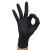 VIAN一次性丁腈手套加厚防滑防油耐酸碱工业制造实验室手套 黑色 L码