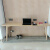 素室北欧实木书桌长条桌子卧室窗边靠窗窄桌设计办公电脑桌一字工作台 白蜡木：140*50*75厚3cm