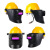东部工品 高空焊工防护电焊安全帽头戴式自动变光焊工面罩全自动焊帽 安全帽款高空变光面罩