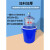 洛港 蓝色60K型+沥水篮 泔水干湿过滤分离带滤网垃圾桶大号厨房厨余茶水茶叶沥水水桶篮桶