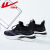 回力男鞋2024夏季新款透气跑步鞋减震纯色时尚男式运动休闲鞋 WXY(JS)-0706黑白 39