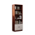 YQXH窄书柜 窄书架书架置物架落地简易家用小书柜客厅多层窄夹缝 50宽六款两双门-暖白色