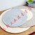 北欧日式 素色圆形简约桌垫 地毯 加厚棉线沙发垫 床边垫 茶几垫 条纹灰白 直径45厘米