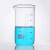 高硼硅刻度玻璃高型烧杯实验器材 蜀牛高型玻璃烧杯100ml(4个)
