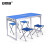 安赛瑞 户外折叠桌  蓝色单桌+4布凳 460028