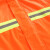 易工鼎 长款雨衣 物业保安巡逻防汛防水反光雨披 橙色双杠 L码