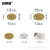 安赛瑞 中国制造不干胶标签（2700枚装）产地标签贴纸 MADE IN CHINA标签 9X13mm 金色 28589