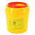 益美得 DJY-02黄色利器盒锐器盒医院诊所用废物针头收纳桶小号垃圾桶 圆形2L