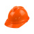 盾守 安全帽 V型两面透气(普通插接款) 工程工地建筑施工 防砸抗冲击 橙色 1顶